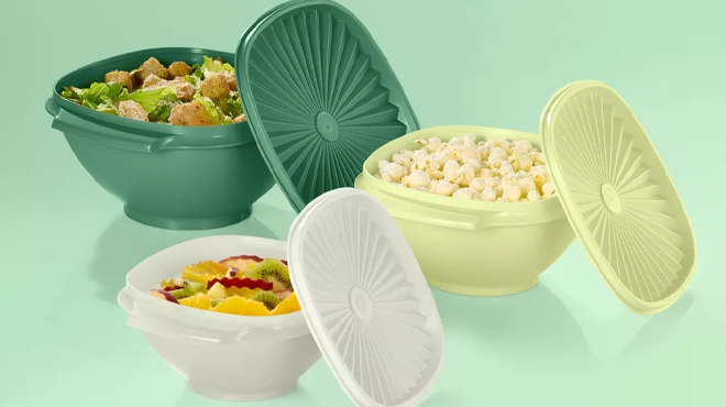 Tupperware 6 Piece Heritage Bowl Food Storage Container Set