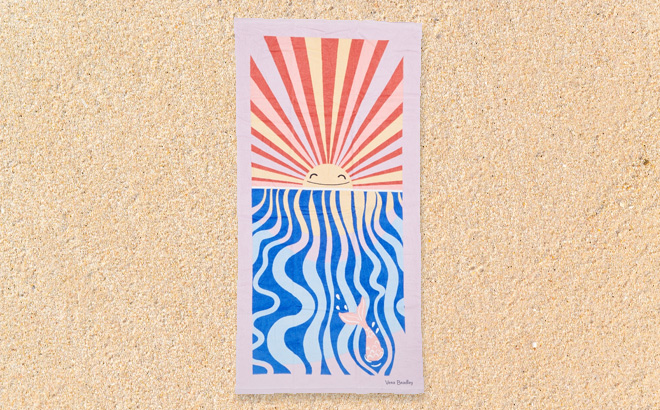 Vera Bradley Womens Outlet Beach Towel on the Sand