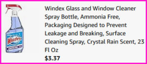 Windex Glass and Window Cleaner Checkout Screen 1
