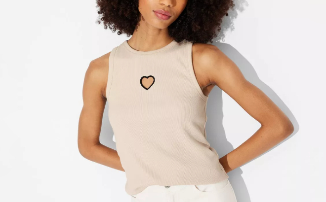 Womens Long Line Tank Top Womens Long Line Tank Top