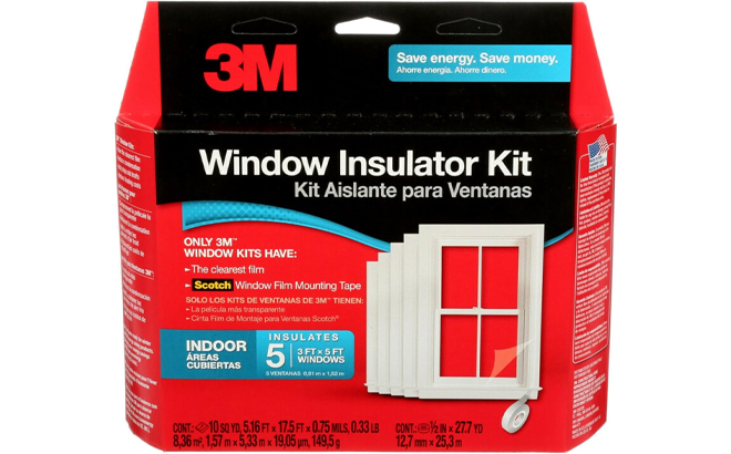 3M Indoor Window Insulation for 5 Windows