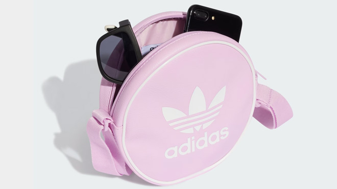 Adidas Adicolor Classic Round Bag in Light Orchid Adidas Adicolor Classic Round Bag in Light Orchid