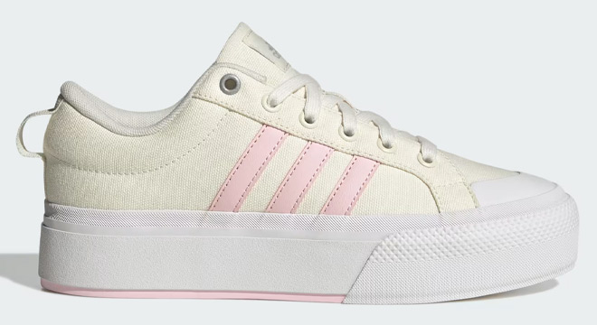Adidas Womens Bravada 2 0 Platform Shoes on a White Background