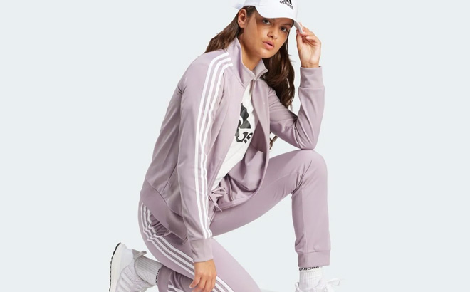 Adidas Womens Primegreen Essentials Slim Track Adidas Womens Primegreen Essentials Slim Track