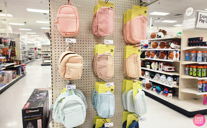 All In Motion Bags on a Shelf