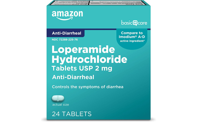 Amazon Basic Care Loperamide Hydrochloride Tablets Amazon Basic Care Loperamide Hydrochloride Tablets