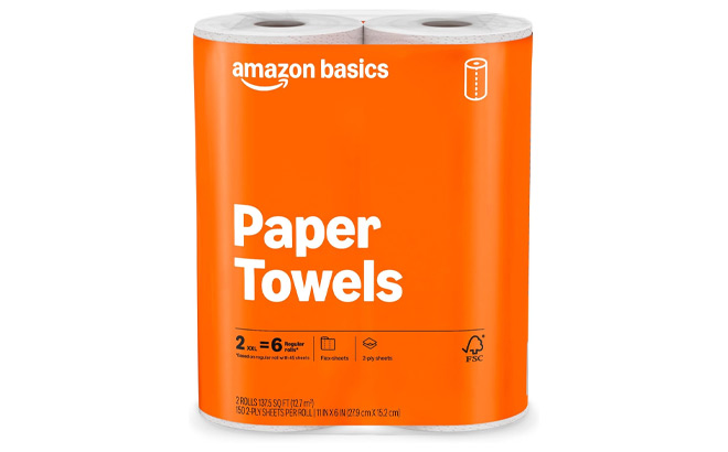 Amazon Basics 2 Ply Flex Sheets Paper Towels