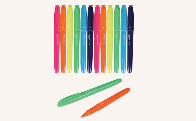 Amazon Basics Chisel Tip Highlighters