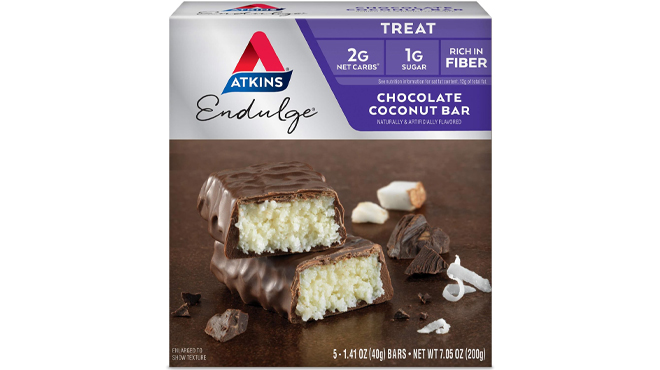 Atkins Chocolate Coconut Bars 5 Count