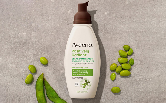 Aveeno Clear Complexion Foaming Oil Free Facial Cleanser