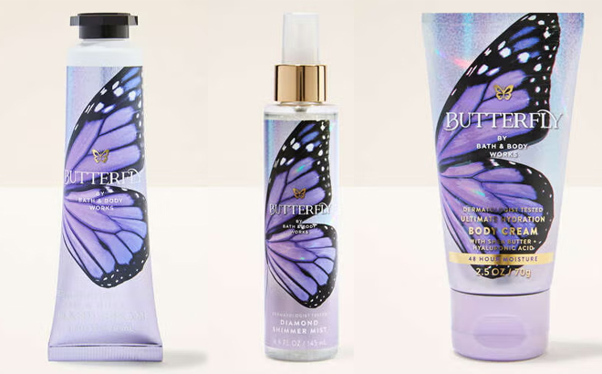 Bath and Body Works Botterfly Body Care Collection