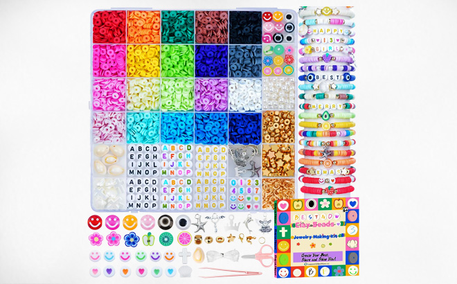 BestNow Clay Beads Bracelet Making Kit