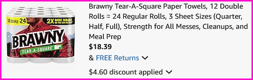 Brawny Paper Towels Checkout Screen Brawny Paper Towels Checkout Screen