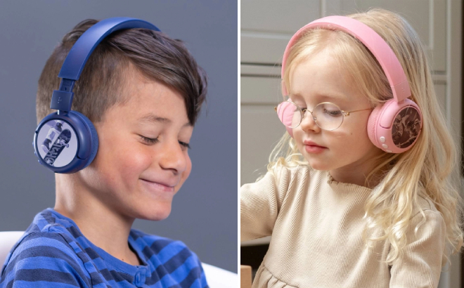 BuddyPhones POP Fun Foldable Bluetooth Wireless Kids Headphones