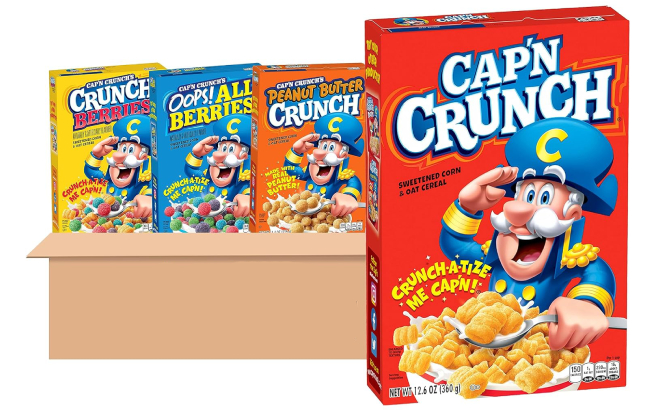 Capn Crunch Breakfast Cereal 4 Pack