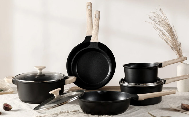 Carote Nonstick 7 Piece Cookware Set