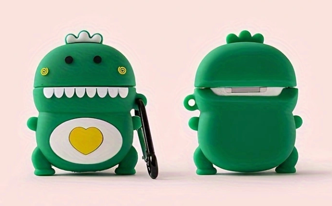 Cartoon Dinosaur Pattern AirPods Case