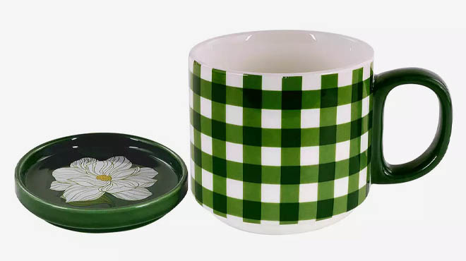 Ceramic Mug With Coaster Lid