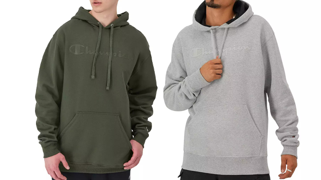 Champion Embossed Powerblend Graphic Hoodies