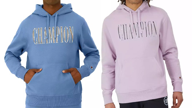 Champion Powerblend Graphic Hoodies