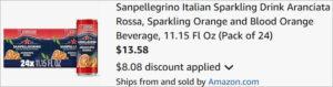 Checkout page of Sanpellegrino Sparkling Drink 24 Pack