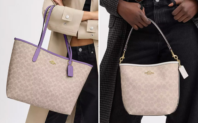 Coach Outlet City Tote Bag In Signature Canvas 1