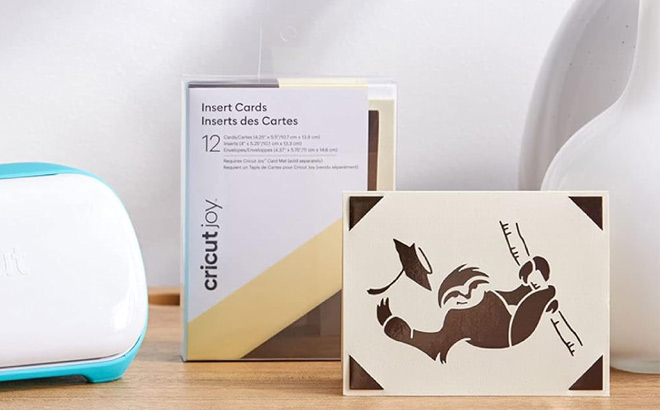 Cricut Joy Insert Cards 12 Count on the Table