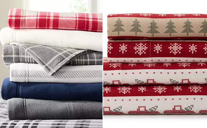 Cuddl Duds Microfleece Sheet Set or Pillowcase Set