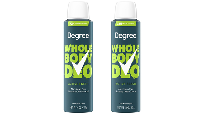 Degree Mens Whole Body Deodorant Sprays