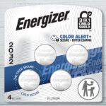 Energizer 2032 Batteries 4 Pack on a Table