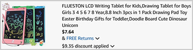 Flueston LCD Writing Tablets Screenshot Flueston LCD Writing Tablets Screenshot