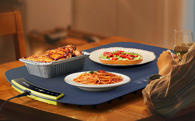 Food Warming Mat on the Table