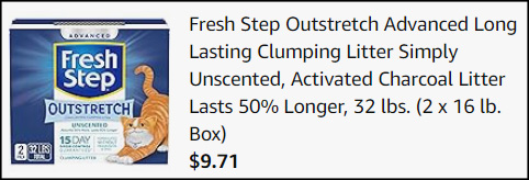 Fresh Step 32 Pound Cat Litter Checkout Fresh Step 32 Pound Cat Litter Checkout