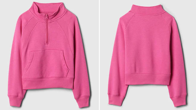 GAP Factory Kids Relaxed Half Zip Sweatshirt GAP Factory Kids Relaxed Half Zip Sweatshirt