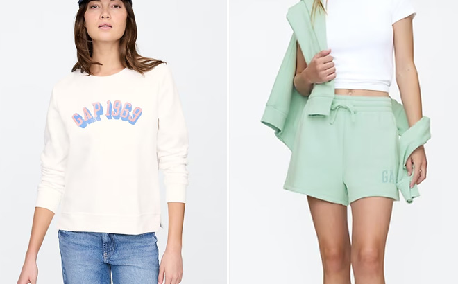 GAP Factory Relaxed Gap Logo Sweatshirt
