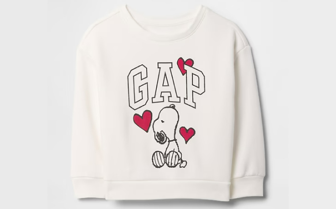 GAP Factory x Peanuts Baby and Kids Relaxed Logo Sweatshirt GAP Factory x Peanuts Baby and Kids Relaxed Logo Sweatshirt
