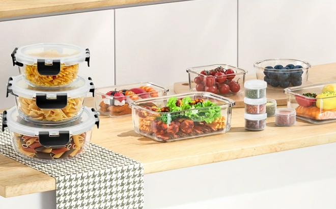 Glass Food Storage Containers with Lids Glass Food Storage Containers with Lids