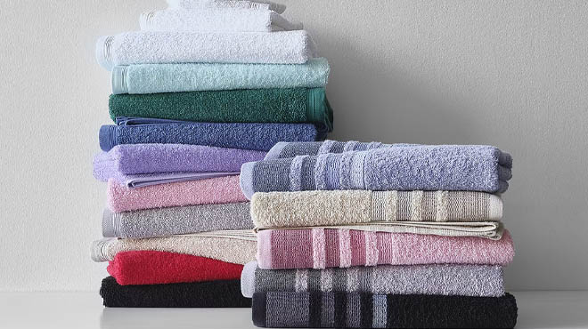 Home Expressions Solid and Stripe Bath Towels Home Expressions Solid and Stripe Bath Towels
