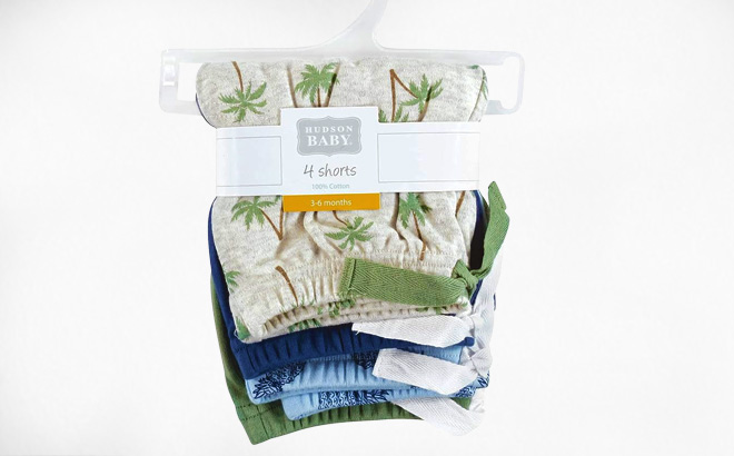 Hudson Baby Shorts 4 Pack