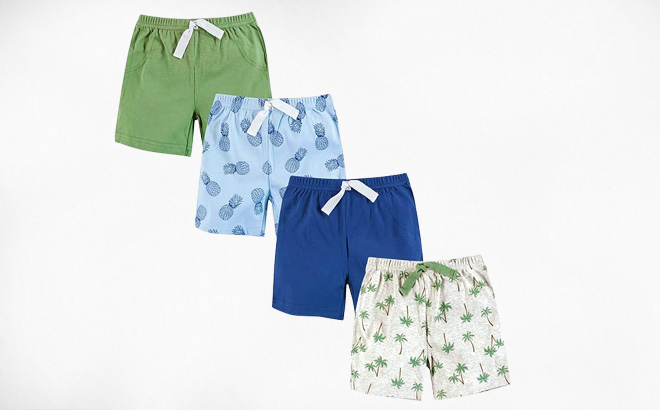 Hudson Baby Shorts in Palm Tree Design