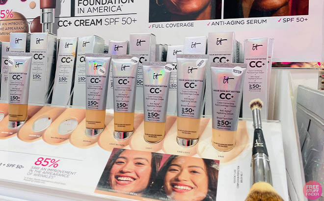 IT Cosmetics CC Cream with SPF 50 in shelf