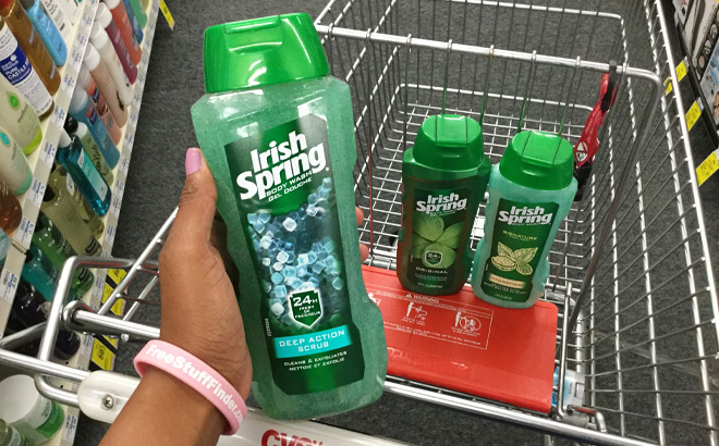 Irish Spring Deep Action Scrub Body Wash