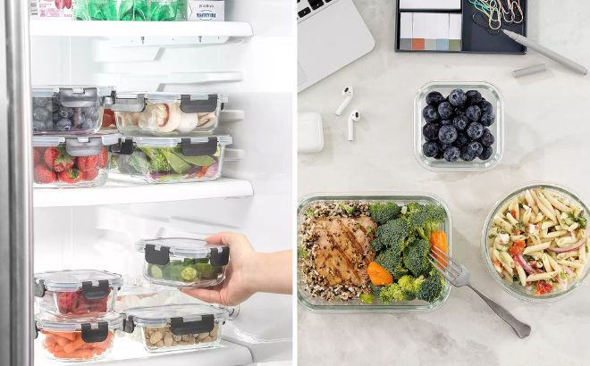 JoyJolt 24 Piece Glass Storage Containers