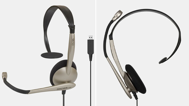 KOSS CS95 USB On Ear Communication Headsets
