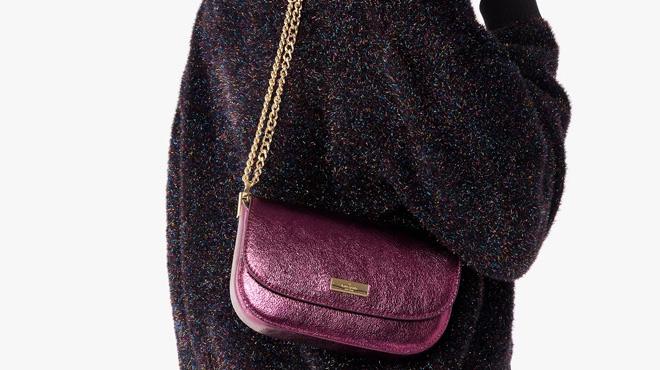 Kate Spade Krista Metallic Chain Flap Crossbody Kate Spade Krista Metallic Chain Flap Crossbody