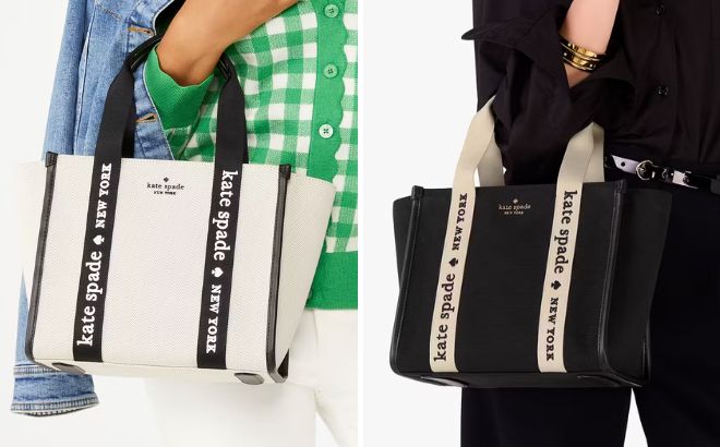 Kate Spade Outlet Kip Canvas Small Tote