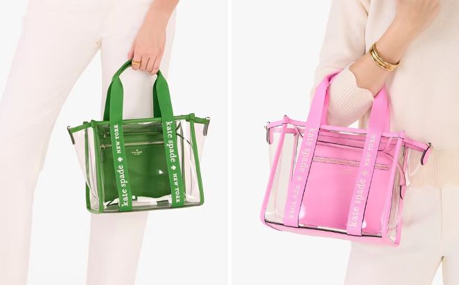 Kate Spade Outlet Kip Clear Small Tote