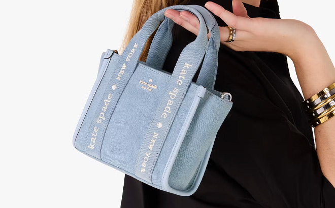 Kate Spade Outlet Kip Denim Mini Tote
