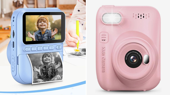 Kids 3 Inch HD Screen Instant Print Digital Camera