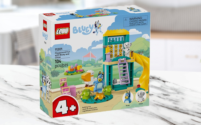 LEGO Bluey Playground Fun with Bluey and Chloe on the Counter